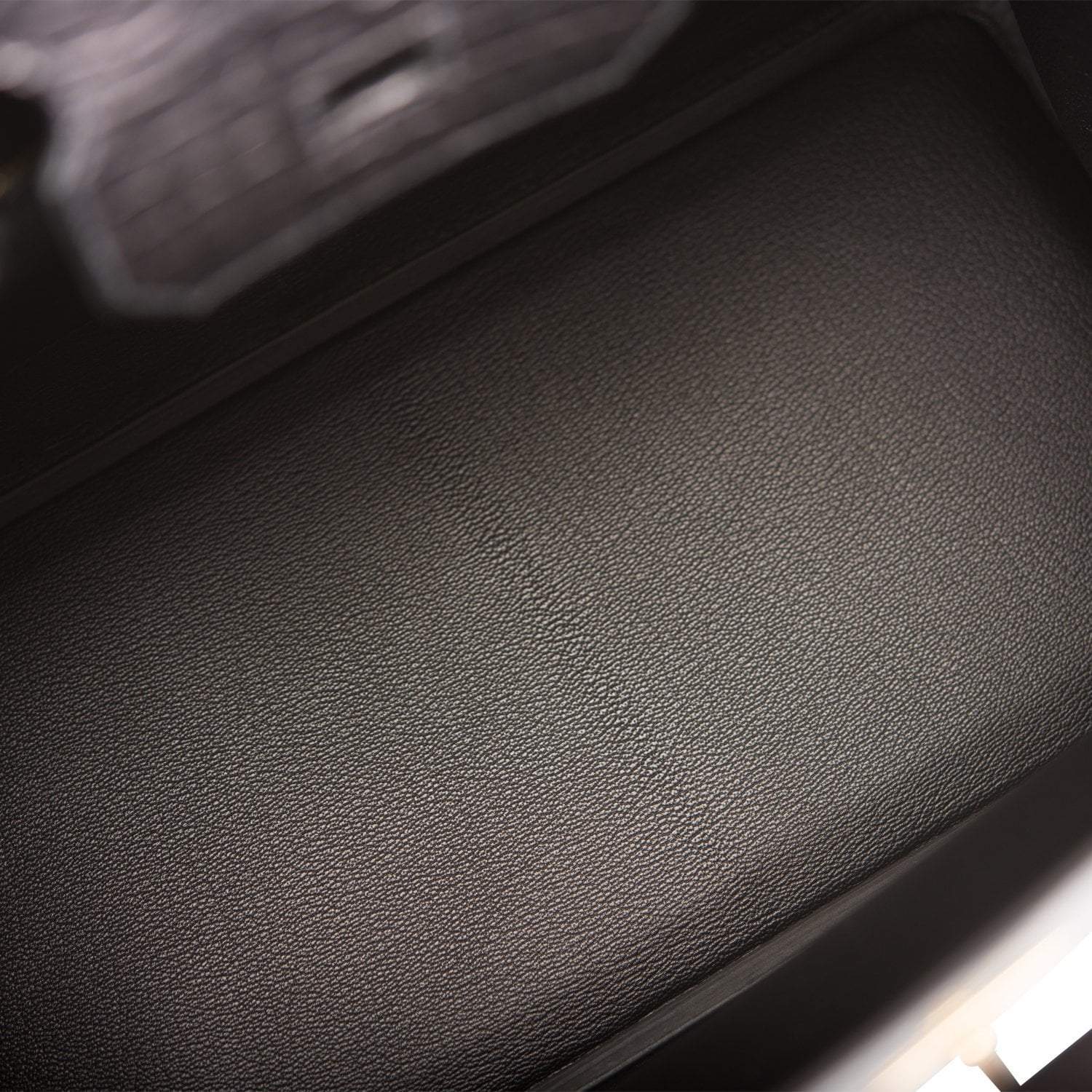 Hermes Birkin 30cm Black Matte Alligator Gold Hardware