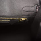 Hermes Birkin 30cm Black Matte Alligator Gold Hardware