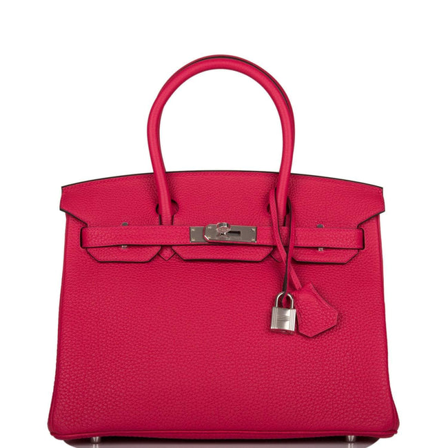 Hermes Birkin 30cm Framboise Togo Palladium Hardware Hover Image