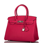 Hermes Birkin 30cm Framboise Togo Palladium Hardware
