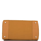 Hermes Birkin 35cm Desert/Sesame Swift and Toile Canvas "Cargo" Palladium Hardware