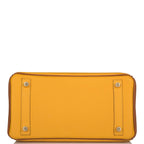 Hermes Birkin 25 Jaune Ambre and Gold Togo Permabrass Hardware