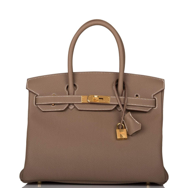 Hermes Birkin 30 Etoupe Togo Gold Hardware Hover Image