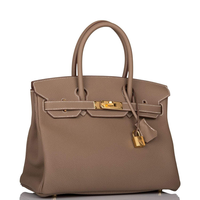 Hermes Birkin 30 Etoupe Togo Gold Hardware Main Image