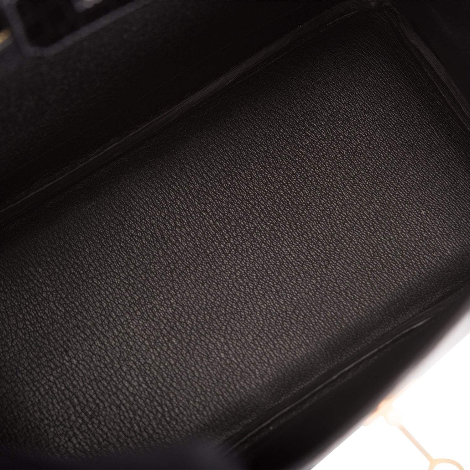 Hermes Black Shiny Niloticus Crocodile Birkin 25cm Gold Hardware