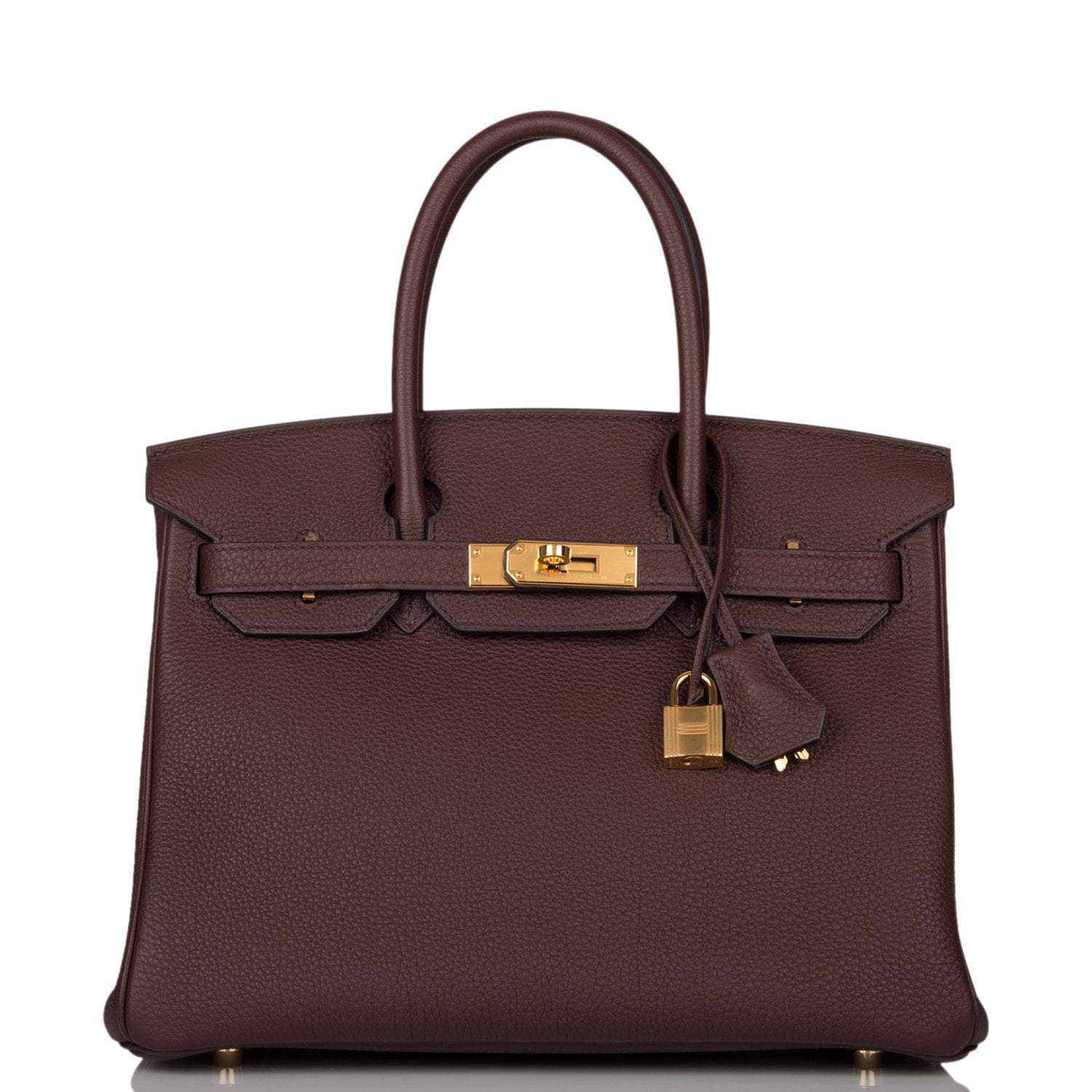 Hermes Rouge Sellier Togo Birkin 30cm Gold Hardware