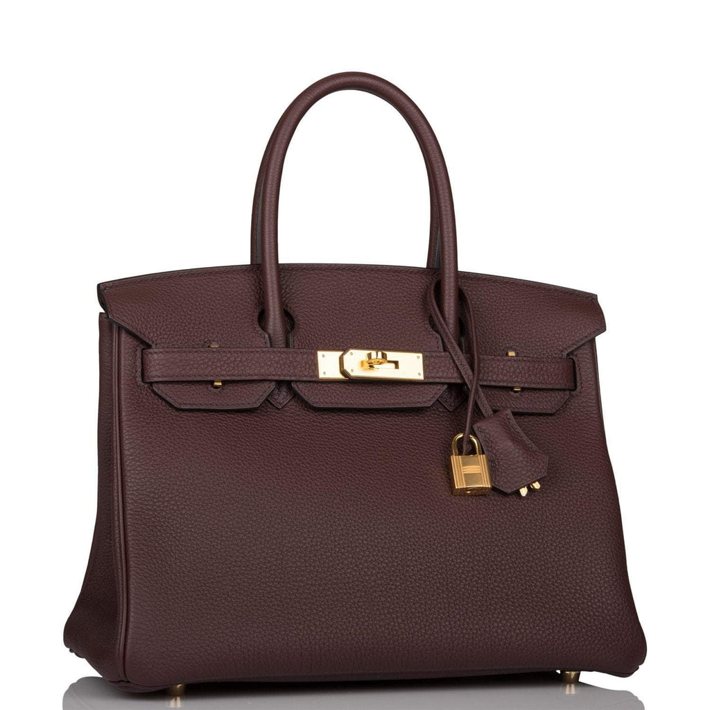 Hermes Rouge Sellier Togo Birkin 30cm Gold Hardware