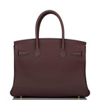 Hermes Rouge Sellier Togo Birkin 30cm Gold Hardware