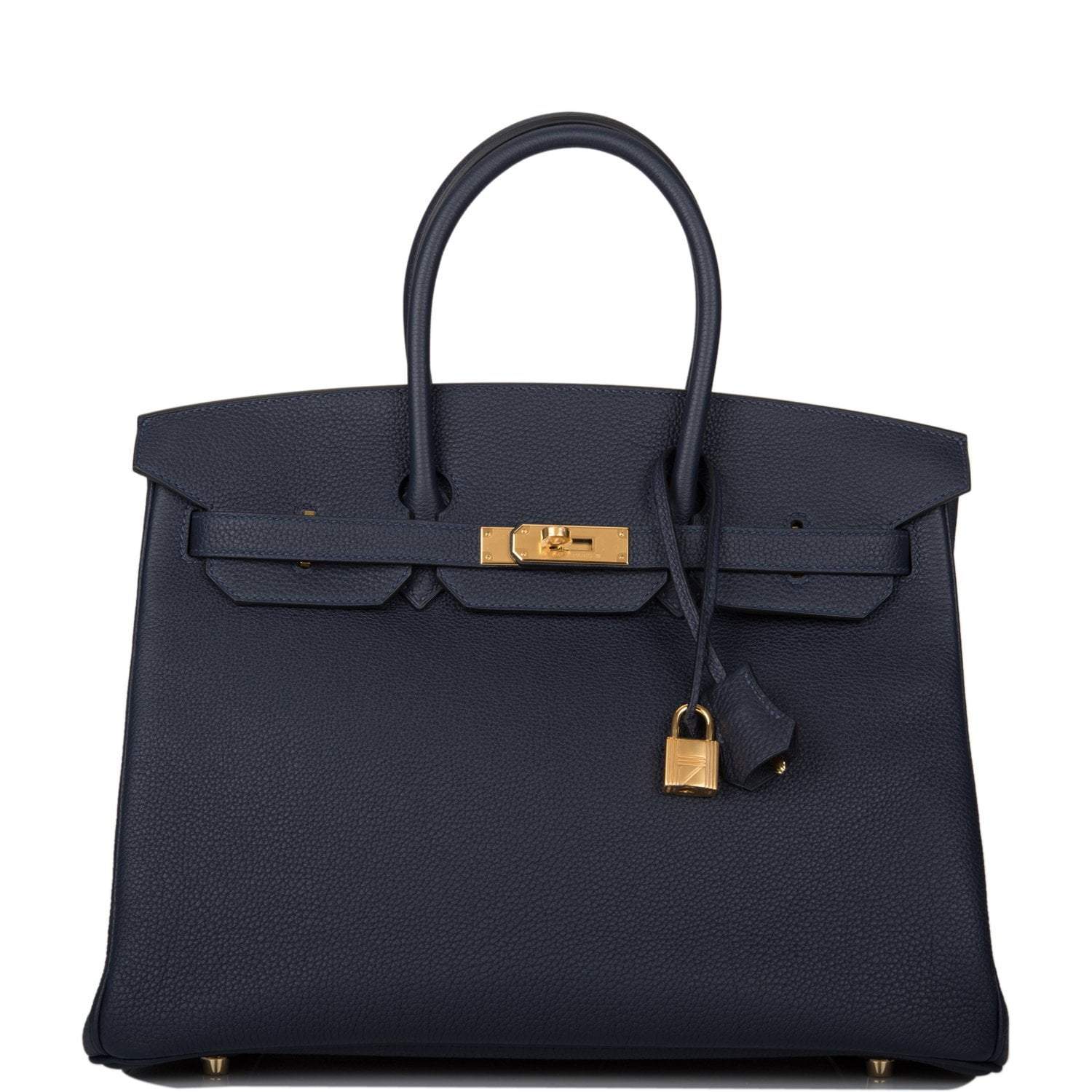 Hermes Bleu Nuit Togo Birkin 35cm Gold Hardware