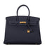 Hermes Bleu Nuit Togo Birkin 35cm Gold Hardware
