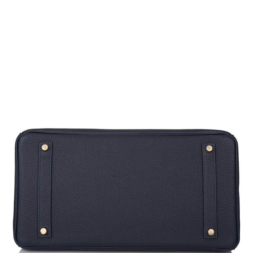 Hermes Bleu Nuit Togo Birkin 35cm Gold Hardware