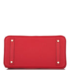 Hermes Birkin 30 Rouge Casaque Togo Gold Hardware