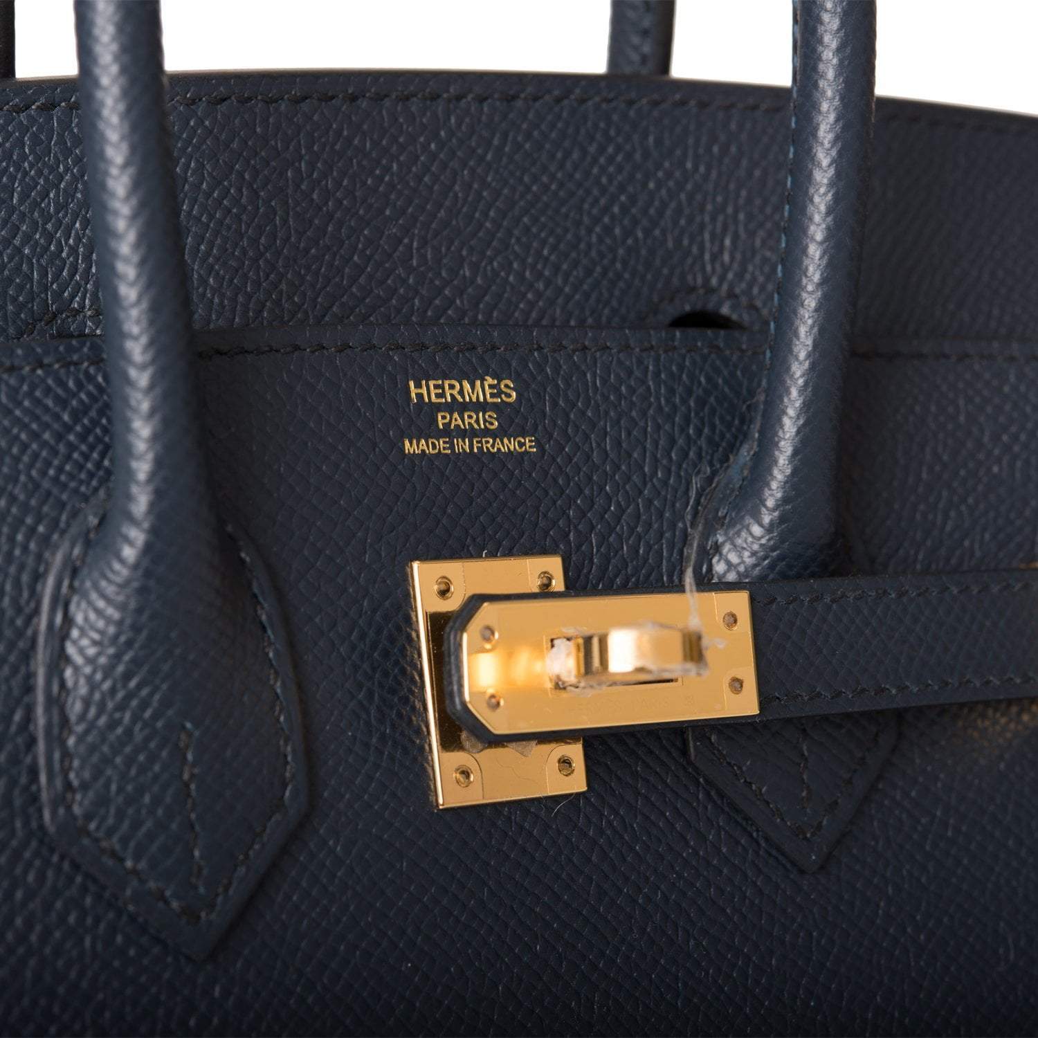 Hermes Birkin Sellier 25 Bleu Indigo Epsom Gold Hardware