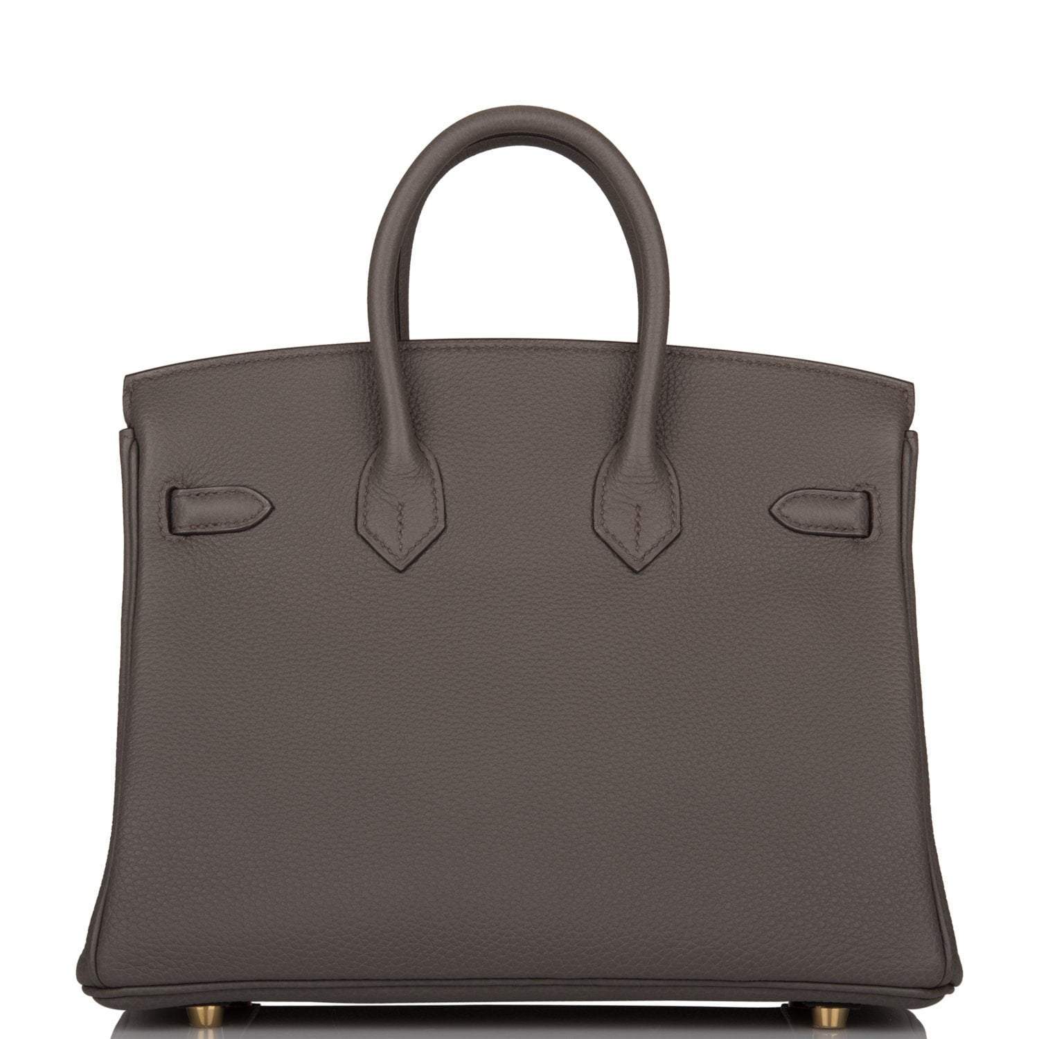 Hermes Birkin 25 Etain Togo Gold Hardware