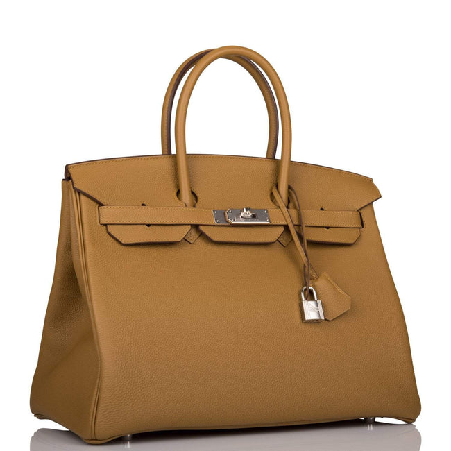 Hermes Birkin 35 Bronze D'Or Togo Palladium Hardware Main Image