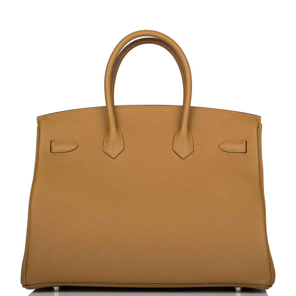 Hermes Birkin 35 Bronze D'Or Togo Palladium Hardware
