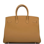 Hermes Birkin 35 Bronze D'Or Togo Palladium Hardware