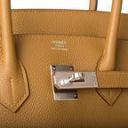 Hermes Birkin 35 Bronze D'Or Togo Palladium Hardware