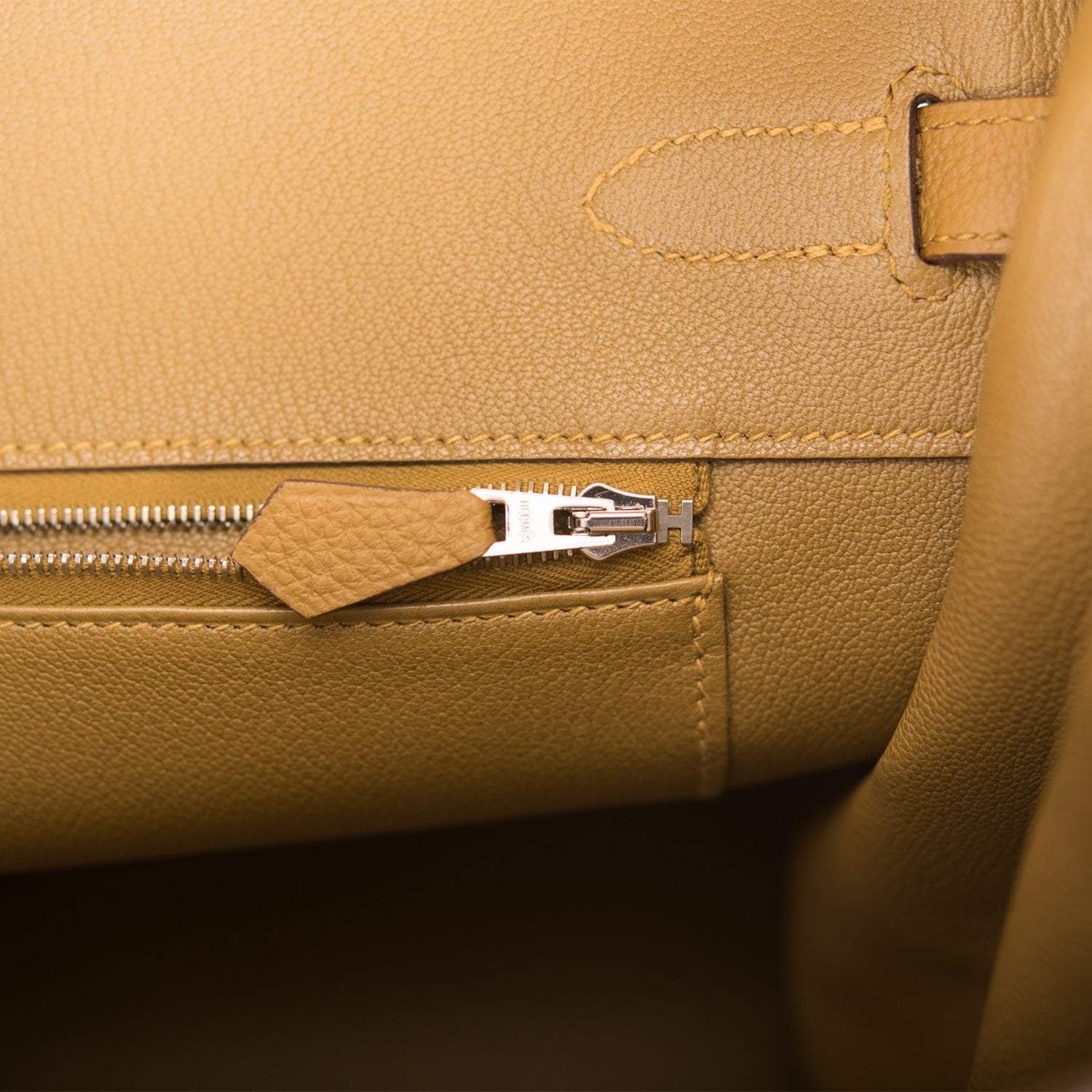 Hermes Birkin 35 Bronze D'Or Togo Palladium Hardware
