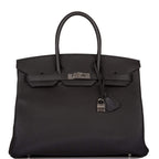 Hermes Birkin 35 Black Togo Palladium Hardware