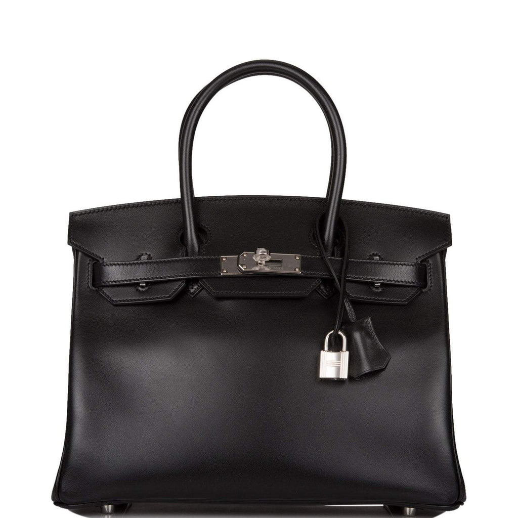 Hermes Birkin 30 Black Tadelakt Palladium Hardware
