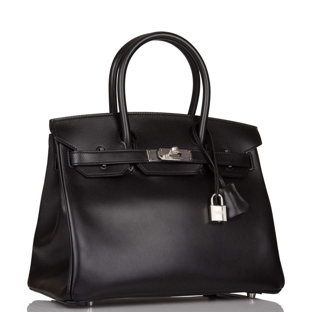 Hermes Birkin 30 Black Tadelakt Palladium Hardware