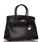 Hermes Birkin 30 Black Tadelakt Palladium Hardware