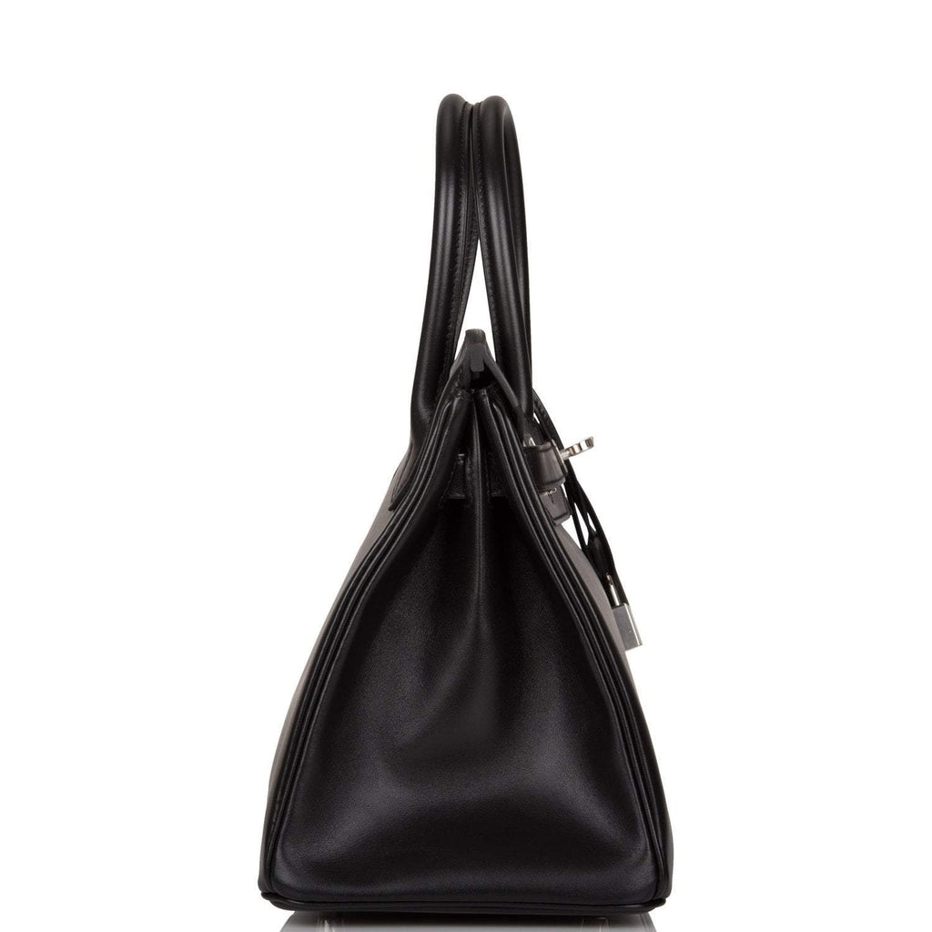 Hermes Birkin 30 Black Tadelakt Palladium Hardware