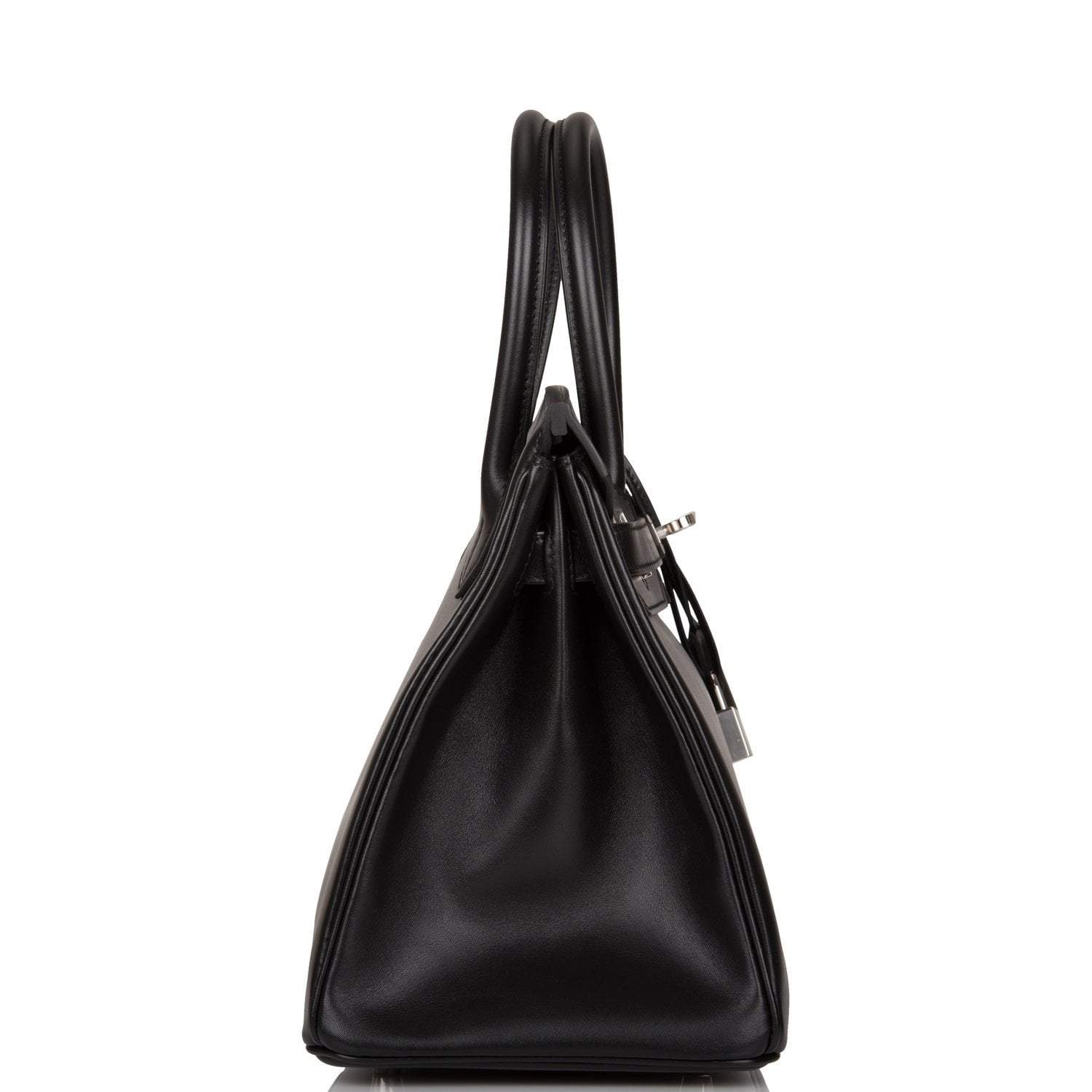 Hermes Birkin 30 Black Tadelakt Palladium Hardware