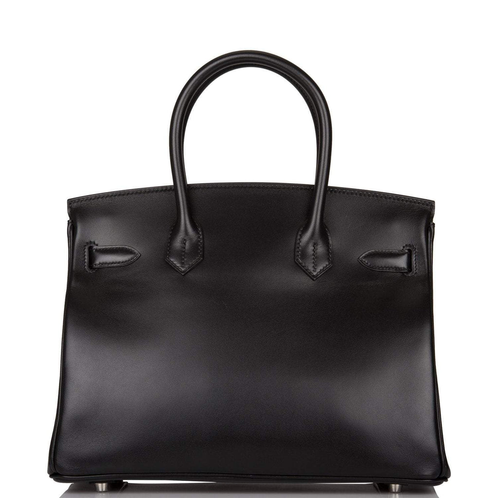 Hermes Birkin 30 Black Tadelakt Palladium Hardware