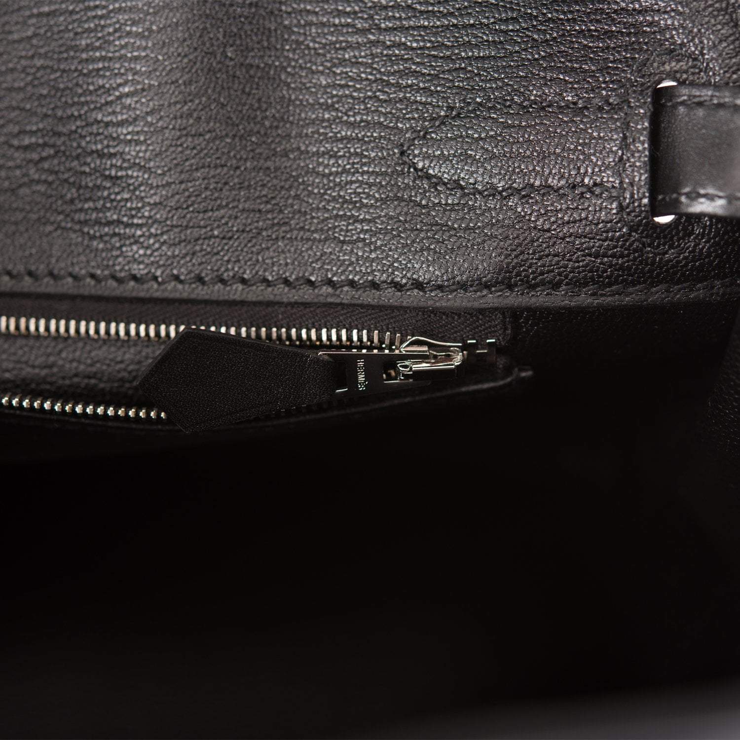 Hermes Birkin 30 Black Tadelakt Palladium Hardware