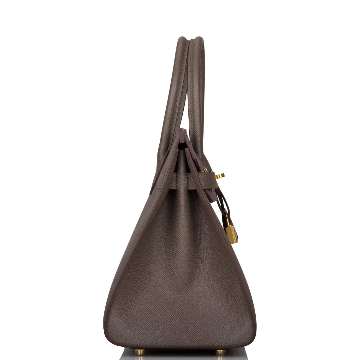 Hermes Etain Epsom Sellier Birkin 30cm Gold Hardware