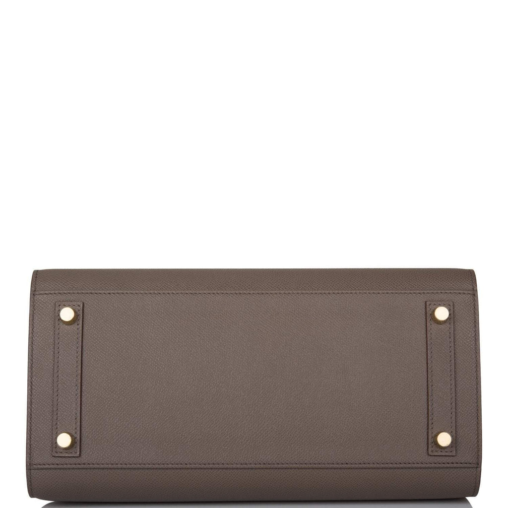 Hermes Etain Epsom Sellier Birkin 30cm Gold Hardware