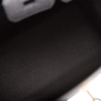 Hermes Birkin Sellier 25 Black Epsom Gold Hardware