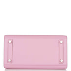 Hermes Birkin 25 Mauve Sylvestre Sellier Veau Madame Palladium Hardware