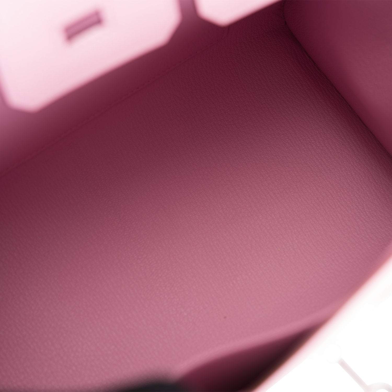 Hermes Birkin 25 Mauve Sylvestre Sellier Veau Madame Palladium Hardware