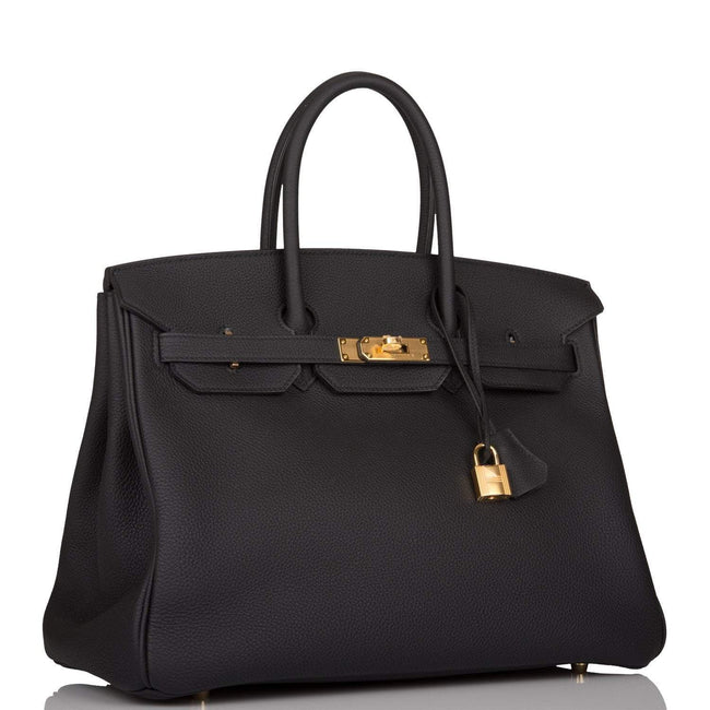 Hermes Birkin 35 Black Togo Gold Hardware Main Image