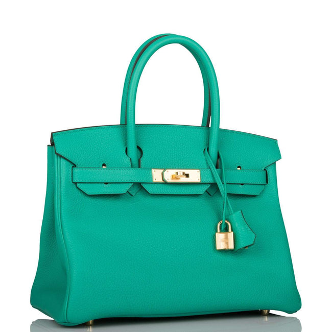 Hermes Birkin 30cm Menthe Togo Gold Hardware Main Image