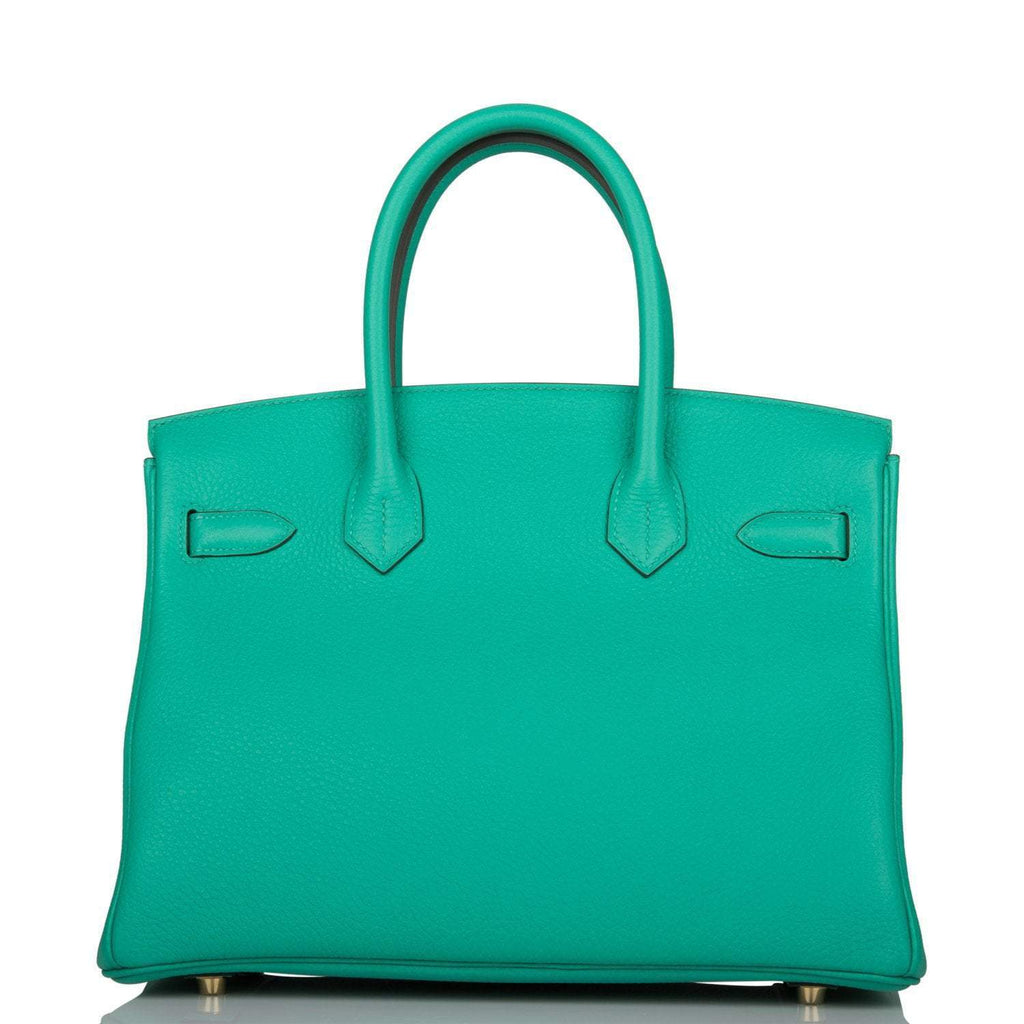 Hermes Birkin 30cm Menthe Togo Gold Hardware