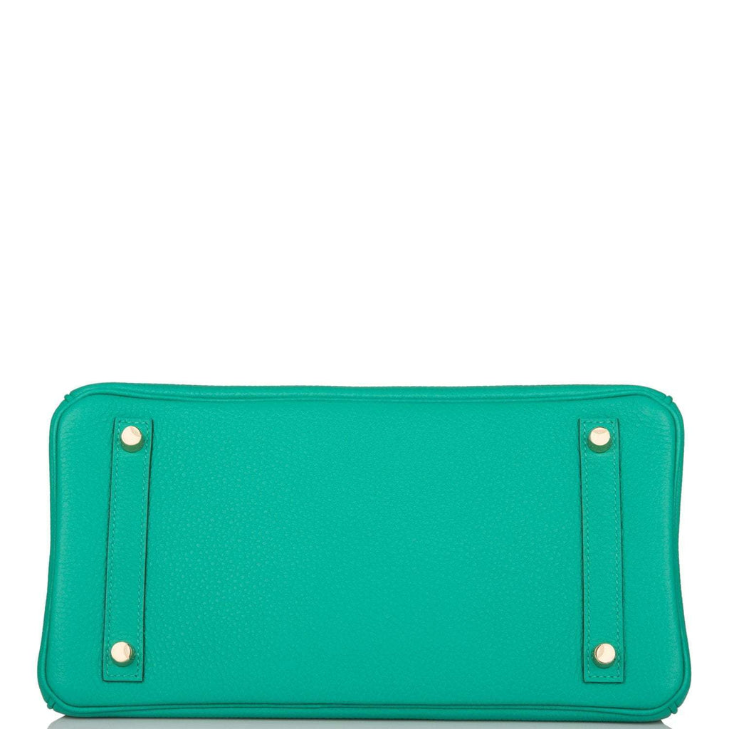 Hermes Birkin 30cm Menthe Togo Gold Hardware
