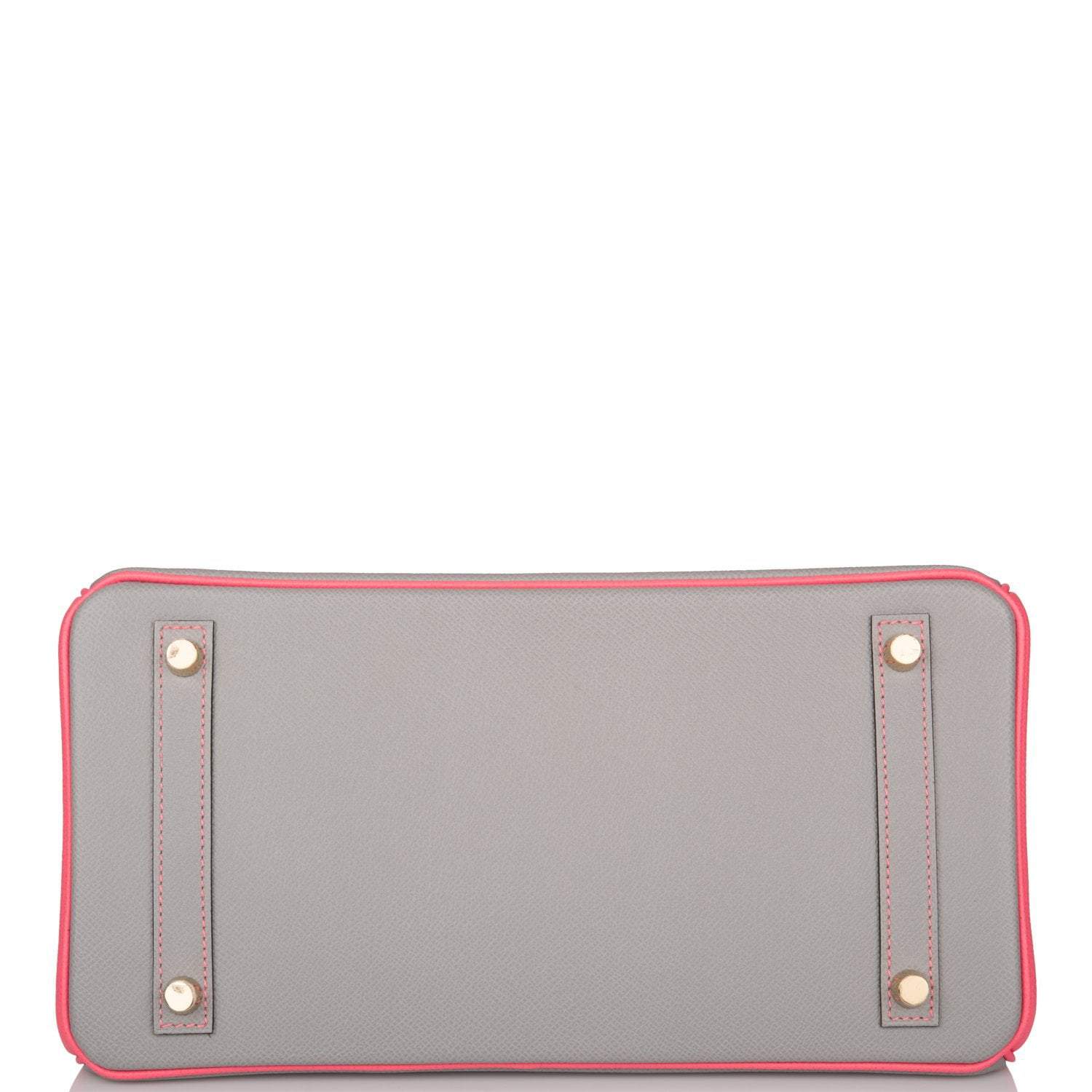 Hermes Birkin 30 Gris Mouette and Rose Azalee Epsom Permabrass Hardware