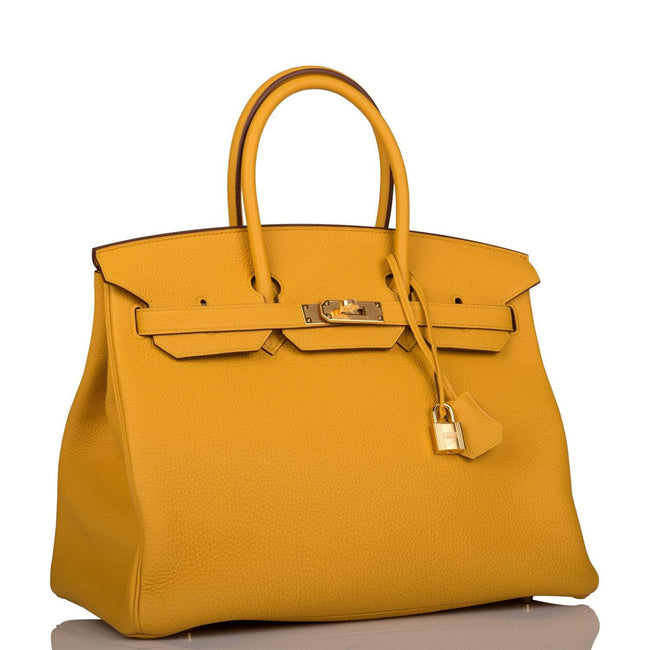 Hermes Birkin 35 Jaune Ambre Togo Gold Hardware Main Image