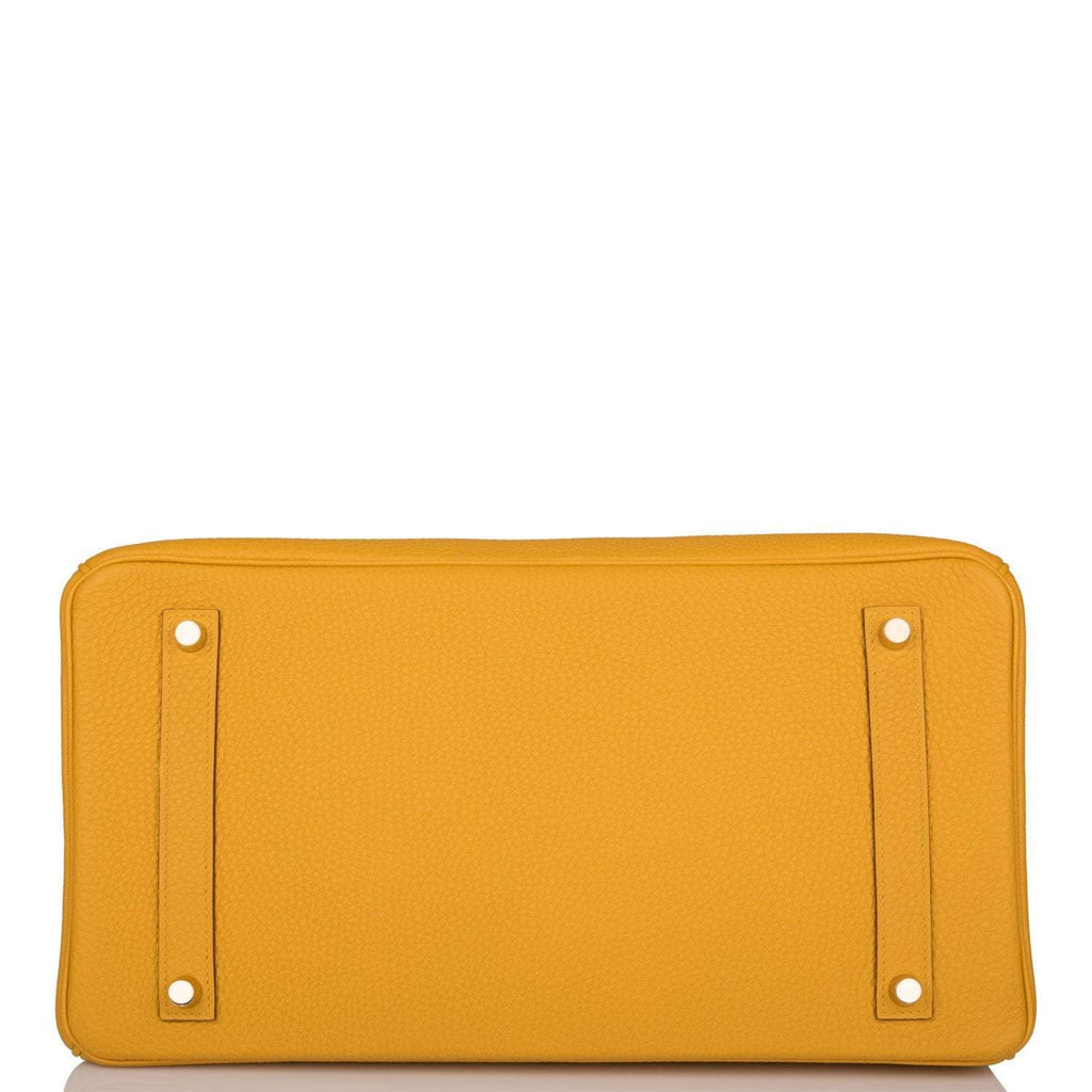 Hermes Birkin 35 Jaune Ambre Togo Gold Hardware