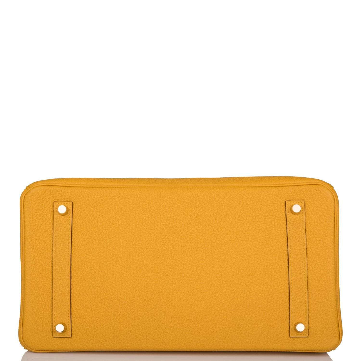 Hermes Birkin 35 Jaune Ambre Togo Gold Hardware