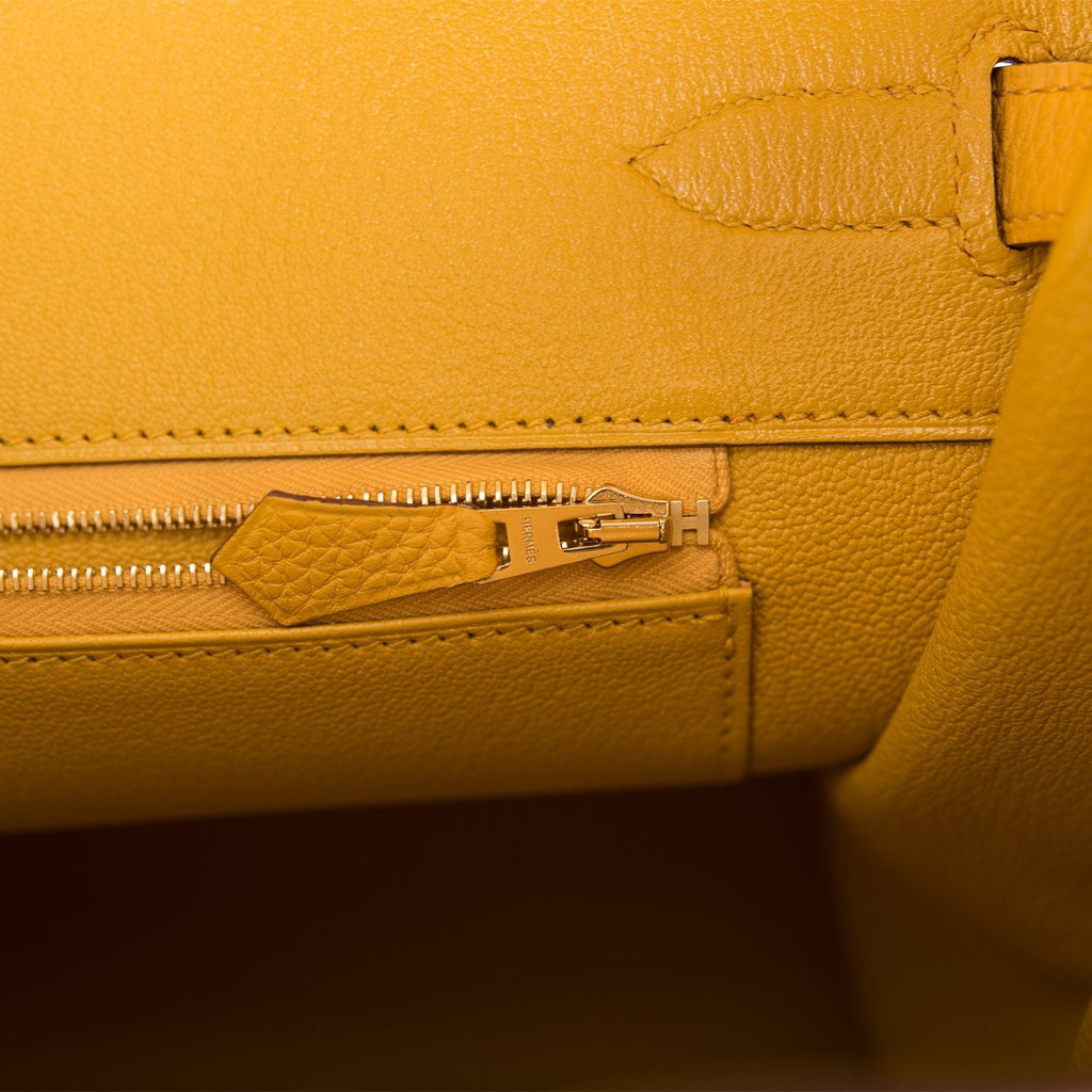 Hermes Birkin 35 Jaune Ambre Togo Gold Hardware