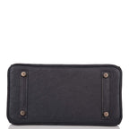 Hermes Birkin 25 Bleu Indigo Ostrich Rose Gold Hardware