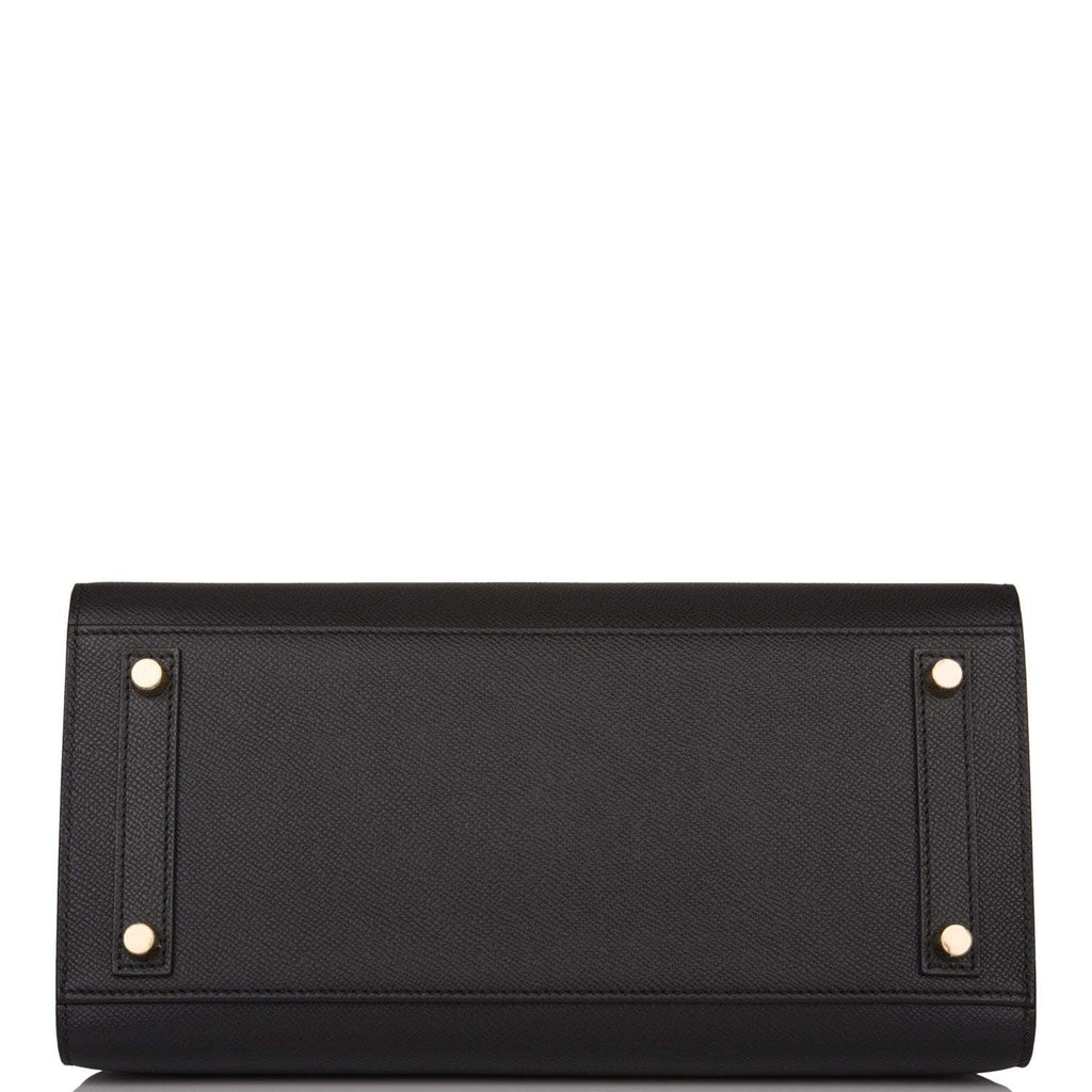 Hermes Birkin Sellier 30 Black Epsom Gold Hardware