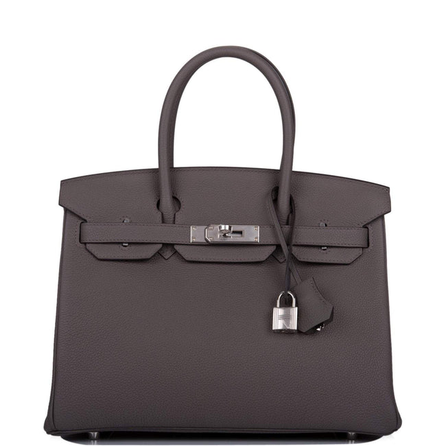 Hermes Birkin 30 Etain Togo Palladium Hardware Hover Image