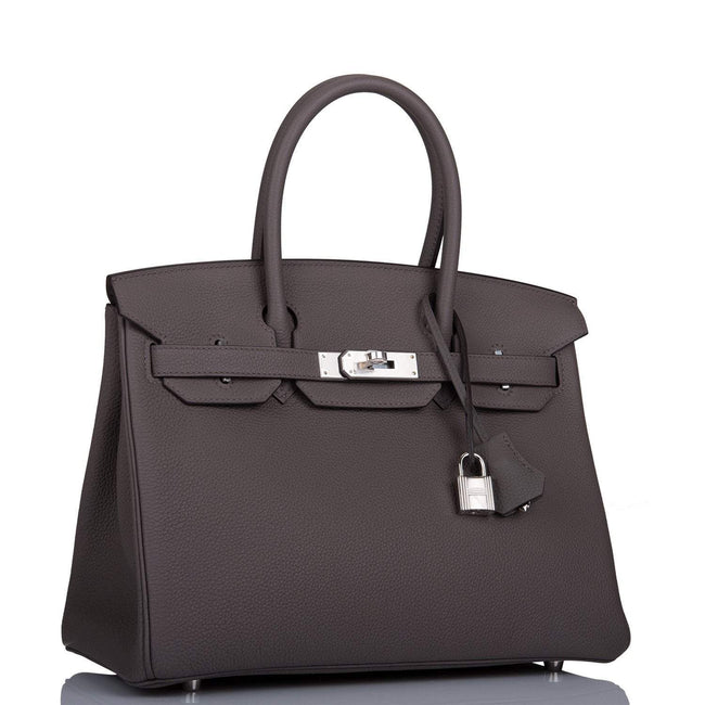 Hermes Birkin 30 Etain Togo Palladium Hardware Main Image