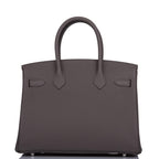 Hermes Birkin 30 Etain Togo Palladium Hardware